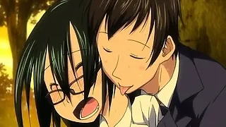 Hentai schoolgirl gets fucked outdoors