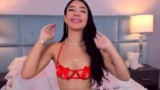 Stacked brunette goes solo toys and masturbation