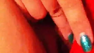 Playing with her pussy