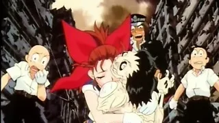 Hentai boy caught and brutally fucked by monster boobs anime