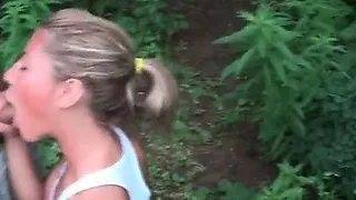 Skinny  babe in public sex video 79