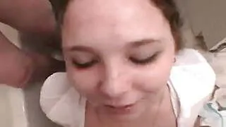 Double blowjob action