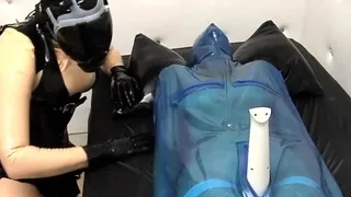 Pink labia close up of naive brunette