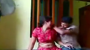 Indian guy gets his cock blown and gives quickie fuck to her neighbor girl