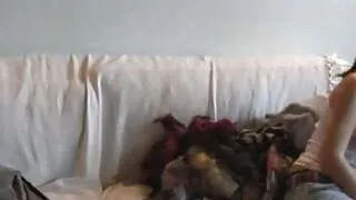 Teen during a porn casting 100% real