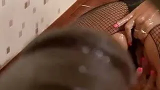 Blonde with stockings wanting cum