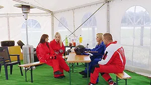 Horny friends like to strip down together in the house