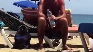 Big-Cock Daddy Bear at the Beach