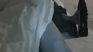 Chinese girl bottle masturbation