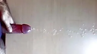 huge cumshot over my desk