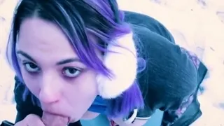 Public Blowjob - Huge Cum Load in the Park