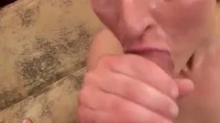 Homemade amateur blonde blowjob