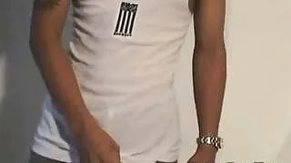 Tattoed asian horny jerking hard