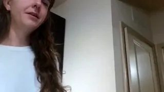 Amateur striptease and Solo masturbation