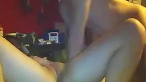 Amateur white teen gets herself fucked by a BBC while facing the camera.