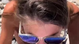 Beautiful skinny 18yo Teen fucks outdoor