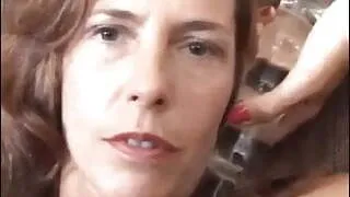 Redhead MILF Fucks Both Her Holes