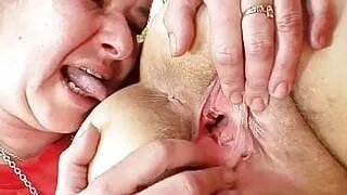 Extremely hairy amateur step mom Hedvika lesbian action