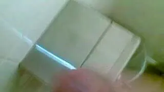 Irish cock wanking with creamy cum