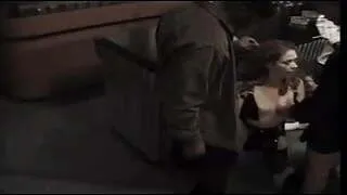 Scene White Woman Shakes while Cumming from Gang of BBC