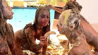 Fetish brunette lesbian love licking pussy hard in hd