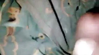 cum on GM's 25 year old dirty lungi dress.