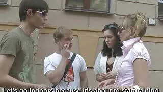 Pizza party or group sex?