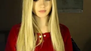 Blonde Teen Solo Masturbating On Webcam