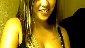 Sexy teen masturbating using pink dildo