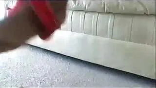 Horny Ebony Babe Dena Caly Masturbates