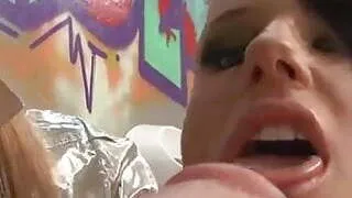 Two super hot blondes get huge facial in gloryhole scene