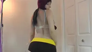 Cute Girlfriend Strips and Fucks Her Pussy