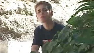 Young boy fucking an athletic step dad.