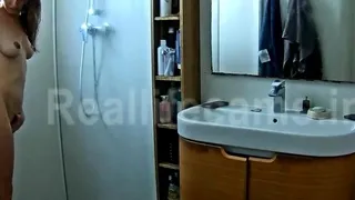 Cute teen caught creaming up on hidden cam