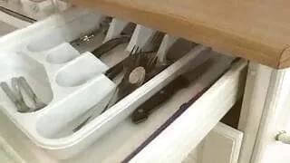 Nomi is using her favorite utensil in the kitchen