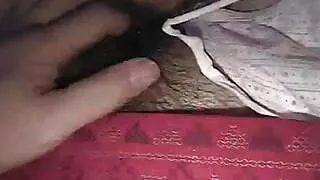 There was a mother's white hair genital