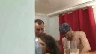 Patricia gangbanged in stockings