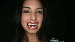 Gloryhole beauty fucked from behind