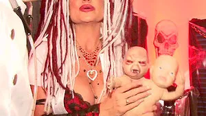 Kelly Madison rides a mad professor's erected love tool