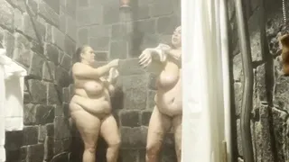 Hot brunette big boobs toying pink pussy