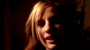 Young blonde girl on cam undressing