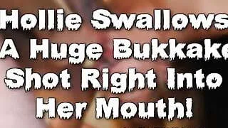  Sweet & Sexy Hollie Gets A Tampa Bukkake Gang Bang! 