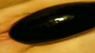 Toying wife with inflatable toy