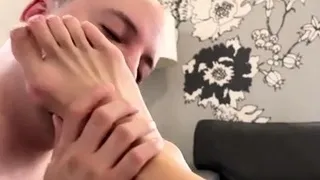 Foot fetish Close up feet and toes tease