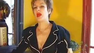 Kinky mature french dildo and fist