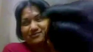 Lubricious Indian bhabhi lets her lover fondle her