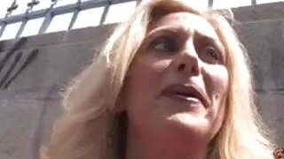 White grandma takes 2 big black cocks