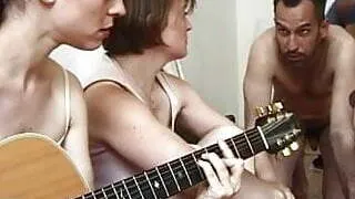 hairy Susanne Sachsse with small empty saggy titties