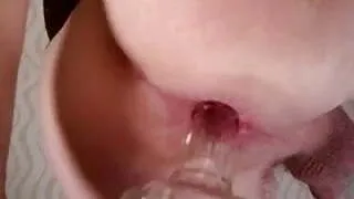 Sissy Boy Booze Bottle Butt Fuck