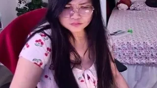 Webcam Asian chick anal masturbation tease